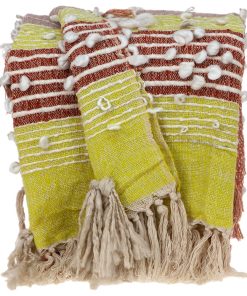 Parkland Collection Vanya Eclectic Multicolor 52" x 67" WOVEN HANDLOOM Throw