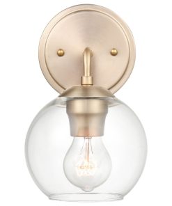 1 Light 6 in. Modern Gold Vanity