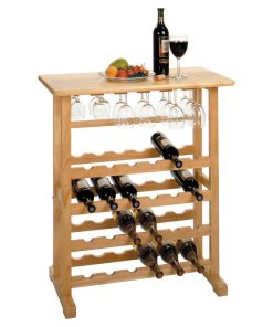 Winsome Wood Traditional Beech Composite Wood Wine Holder 83024