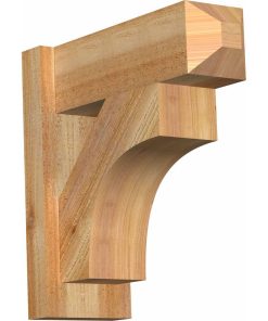 Westlake Rough Sawn Craftsman Outlooker, Western Red Cedar, 6"W x 16"D x 16"H