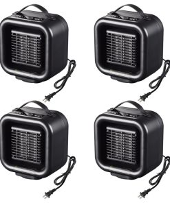 Yescom 4 Pack 1000W Mini PTC Oscillating Heater Fan Warm Cool Overheat Protect