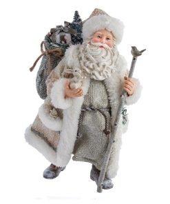 10.5" Fabrich Snowy Woods Santa