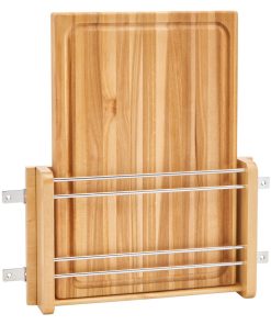 Wood Door Mount Cutting Board With Maple Cutting Board, 13.5"