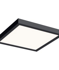 10" Square Indoor/Outdoor LED Flush Mount, Black
