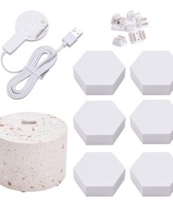 Yescom Hexagon Smart Light Modular LED Panel DIY Voice Control WIFI 6 Pack Gift