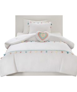 100% Polyester Brushed Comforter Set With Tassle