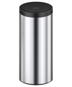 13 Gallon Stainless Steel Automatic Round Trash Can, Motion Sensor, Steel