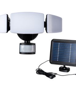 12.5"L Solar Triple Head Sensor Light