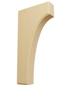 1 3/4"Wx6"Dx12"H Clarksville Bracket, Alder, 2-Pack