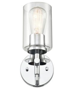 1 Light 4.75" Chrome Vanity Light