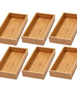 YBM Home Kitchen Drawer Organizer Storage Box 6 Pack, 6x12x2 Inch
