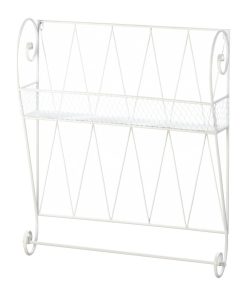 White Wire Wall Shelf