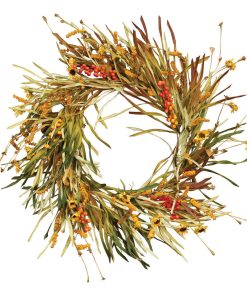 Wild Sunflower and Grass Wreath, 22"