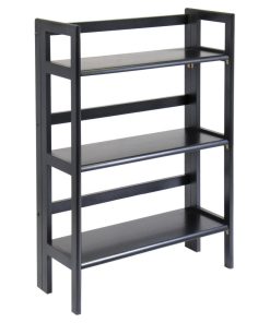Winsome Wood Transitional Black Composite Wood Shelf 20896