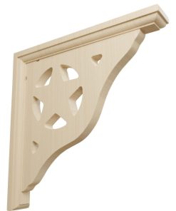 1 1/2"Wx10"Dx10"H Austin Bracket, Rubberwood, 4-Pack
