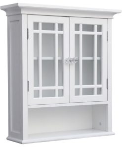 Wooden Bathroom Wall Storage Cabinet Closet