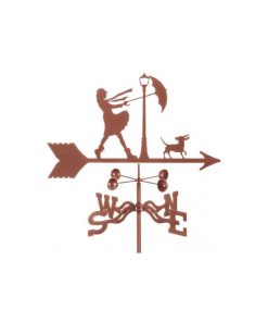 Windy Day Weathervane With Garden Mount