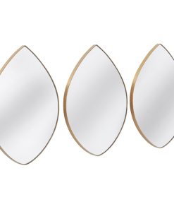 Zela 3-Piece Tear Drop Wall Mirror
