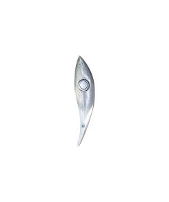 Leaf Bell Plate With Button, Wrought Iron