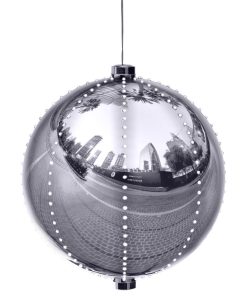 Xmas Ball Ornament With 240 Chasing Led Lights, Plug-In