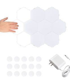 Yescom 10 Pack RGB Hexagon Wall-mount Touch Sensitive LED Light Panel Gift