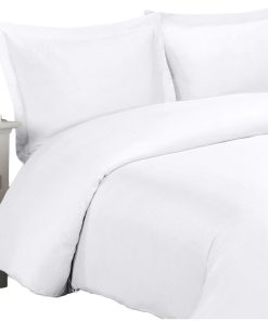 100% Bamboo Viscose Soft Duvet Cover Set, White, Full/Queen