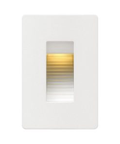 120V 4W LED Vertical Step Light - 3 Inches Wide by 4.5 Inches High Satin White