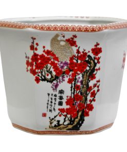 10" Cherry Blossom Porcelain Flower Pot