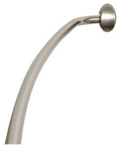 Zenith 35603BN06 NeverRust?Aluminum Curved Shower Rod, Satin Nickel, 60"-72"