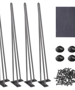 Yescom 28" Hairpin Legs Steel Rod Heavy Duty Furniture Leg Coffee Table Home