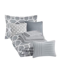 100% Polyester Printed 10pcs MS BNB Grey BR9144409622-19
