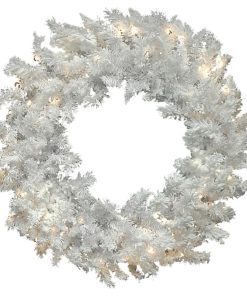 White 24" Sequoia Wreath