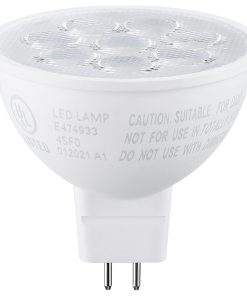 12 PACK 6.5W MR16 LED Light Bulb, GU5.3 Bi-Pin Base, 5000k Daylight
