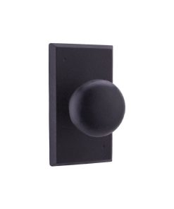 Weslock Wexford Square Passage Lock, Adj. Backset, Full Lip Strike Black Finish
