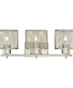 Westinghouse 6327600 Morrison 3 Light 8" Tall Wall Sconce - Brushed Nickel