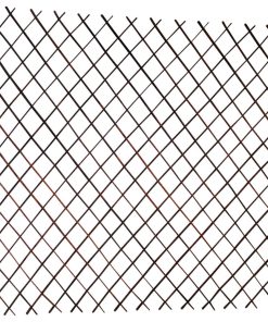 Willow Expandable Lattice Fence Panels, Set of 2, 60"h