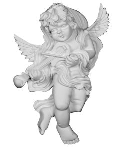11 7/8"W x 17 3/8"H x 5 1/2"P Classic Angel Onlay, Left