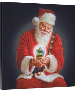 "The Spirit Of Christmas" Wrapped Canvas Art Print, 12"x12"x1.5"