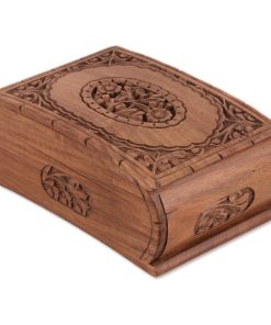 Window To My Heart Wood Jewelry Box, India