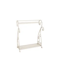 Whitewash Metal Quilt Rack
