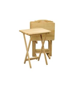 Winsome Wood Traditional Natural Solid Wood 5 Pieces Table Set 42520