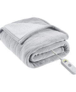 100% Polyester Fleece to Sherpa Heated Throw
