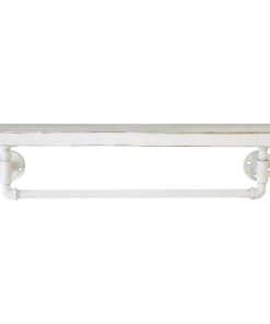 White Pipe Towel Rack