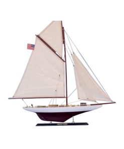 Wooden Columbia Limited Model Sailboat, 25"