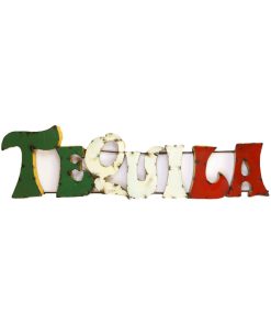 "Tequila" Recycled Metal Sign
