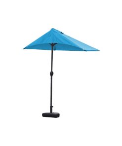 110"x10" Blue iron Side Wall Umbrella