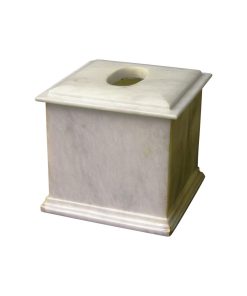 White Marble Tissue Box Holder