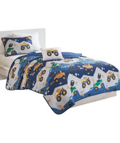 100% Polyester Brushed Printed Coverlet Set, MZK13-166