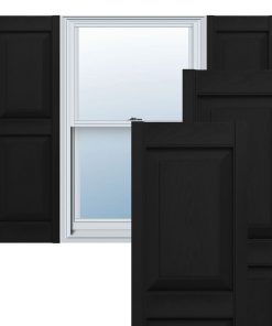 12"Wx63"H Mid-America Williamsburg Double Panel Vinyl Shutters