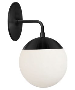 12" Dayana Transitional Modern Wall Sconce, Matte Black